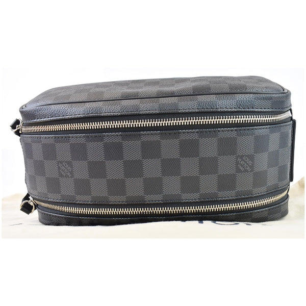 LOUIS VUITTON Dopp Kit Damier Graphite Toilet Pouch Black