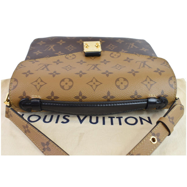LOUIS VUITTON Metis Pochette Reverse Monogram Canvas Crossbody Bag Brown