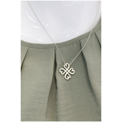 TIFFANY & CO Loving Four Heart Clover Pendant Silver - Last Call