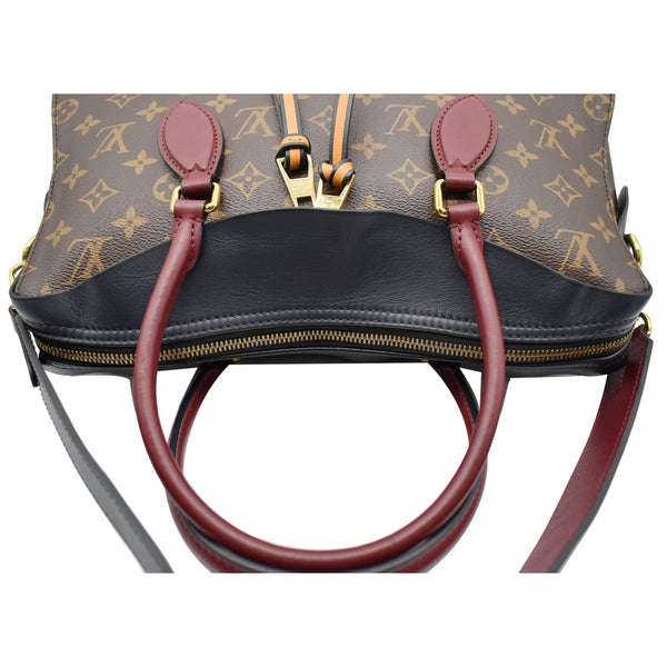 LOUIS VUITTON Tuileries Monogram Canvas Shoulder Bag Brown
