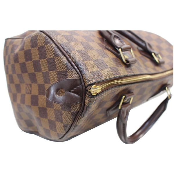 LOUIS VUITTON Speedy 35 Damier Ebene Satchel Bag Brown