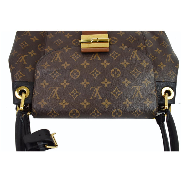 LOUIS VUITTON Olympe Monogram Canvas Satchel Shoulder Bag Black