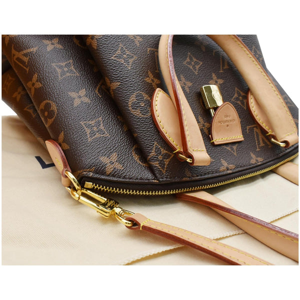 LOUIS VUITTON Rivoli PM Monogram Canvas Shoulder Bag Brown