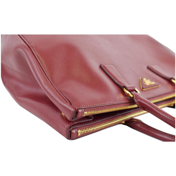 PRADA Lux Large Saffiano Leather Tote Bag Red