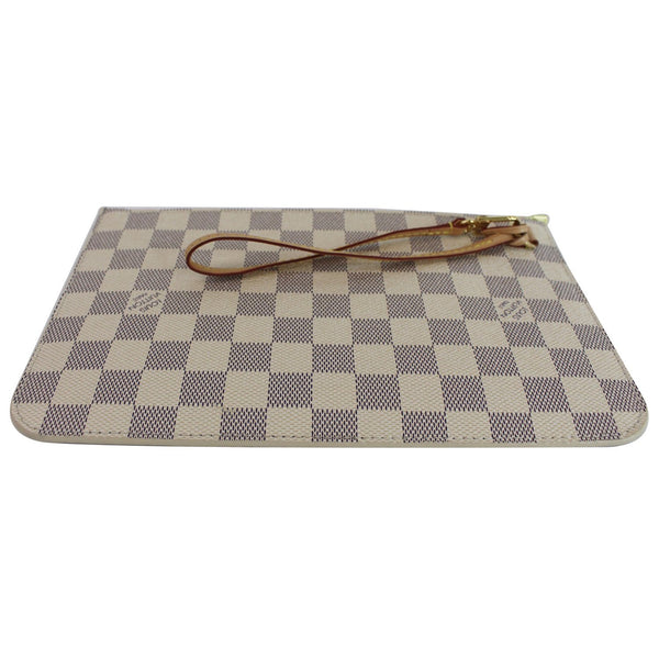 Louis Vuitton Pochette Damier Azur Neverfull MM Pouch full view