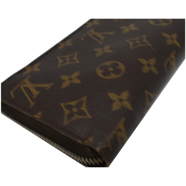 LOUIS VUITTON Zippy Organizer Monogram Canvas Wallet Brown