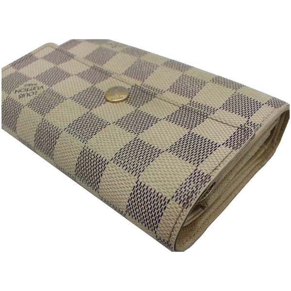LOUIS VUITTON Alexandra Damier Azur Wallet White