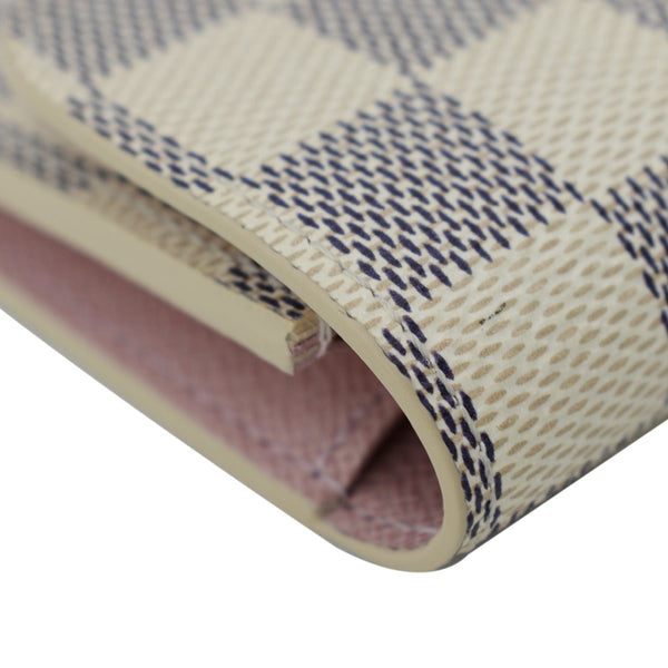 LOUIS VUITTON Sarah Damier Azur Wallet White