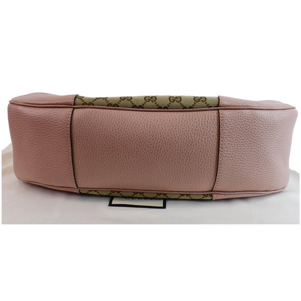 GUCCI Large Bree GG Canvas Hobo Bag Pink 449244