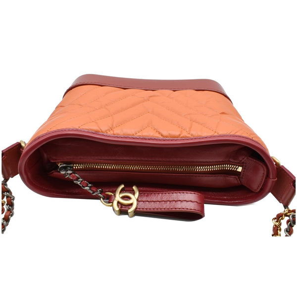 Chanel Gabrielle Small Aged Calfskin Leather Hobo Bag