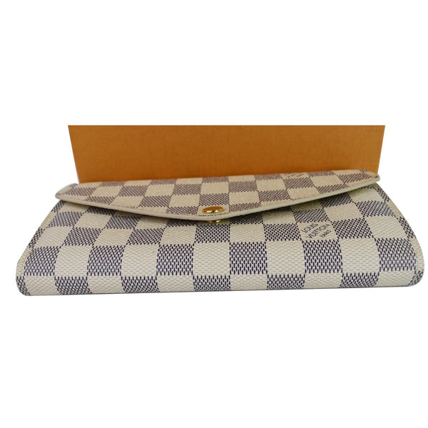 Louis Vuitton Damier Azur Sarah Pouch Women - white checks