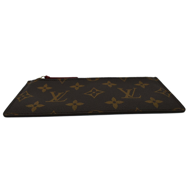 LOUIS VUITTON Felicie Zippered Monogram Canvas Insert Pouch Brown