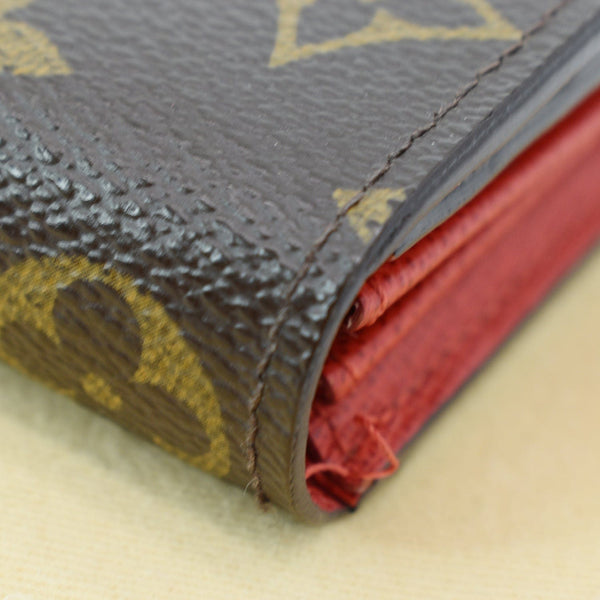 LOUIS VUITTON Groom Portefeuille Sarah Monogram Canvas Wallet Brown