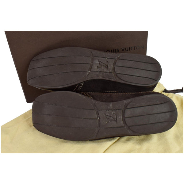 Louis Vuitton Monogram Patent Globe Trotter Sneaker US8 - bottom side