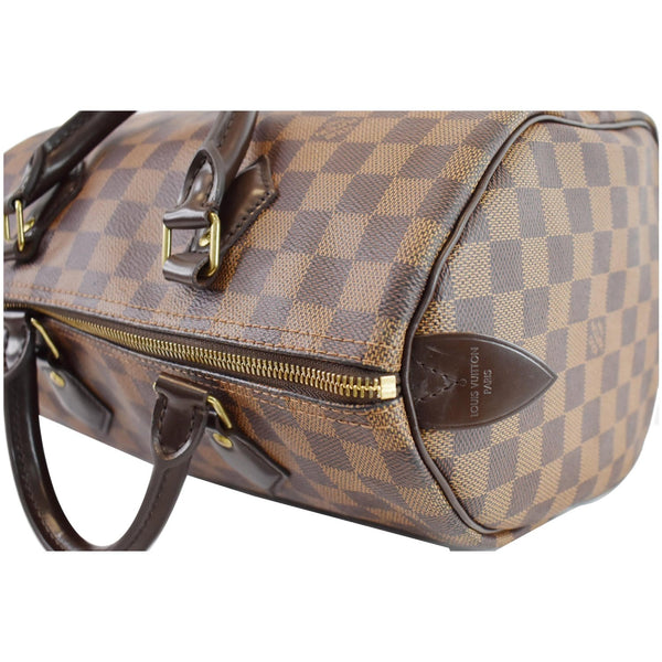 LOUIS VUITTON Speedy 30 Damier Ebene Satchel Bag Brown