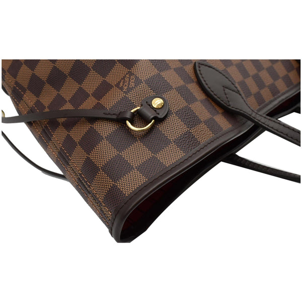 LOUIS VUITTON Neverfull MM Damier Ebene Tote Bag Brown