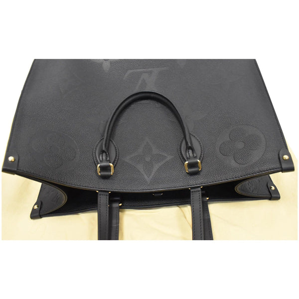 LOUIS VUITTON Onthego GM Monogram Empreinte Shoulder Bag Black