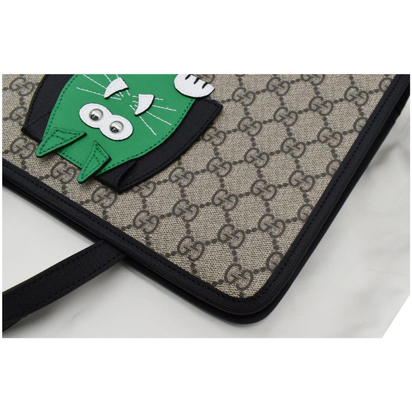 GUCCI Children’s Cat Printed GG Canvas Tote Bag Beige 645290