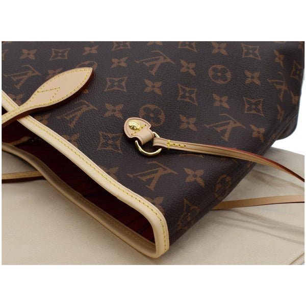 Louis Vuitton Neverfull MM Monogram Canvas Tote Bag Brown