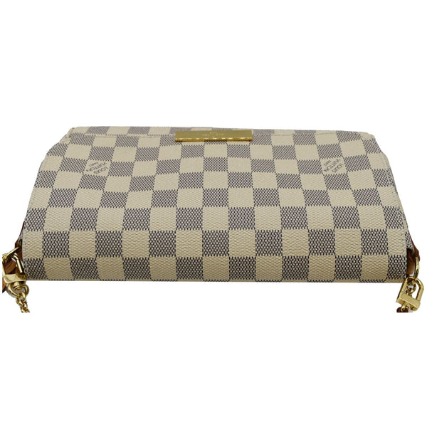 LOUIS VUITTON Favorite MM Damier Azur Crossbody Bag White