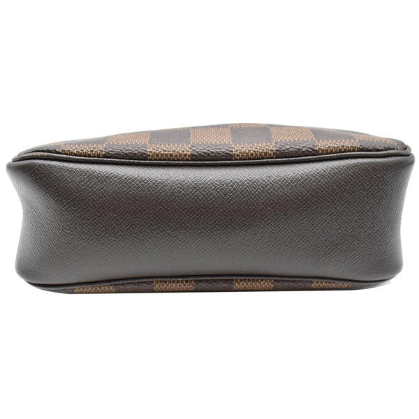 LOUIS VUITTON Trousse Damier Ebene Makeup Pochette Clutch Bag Brown