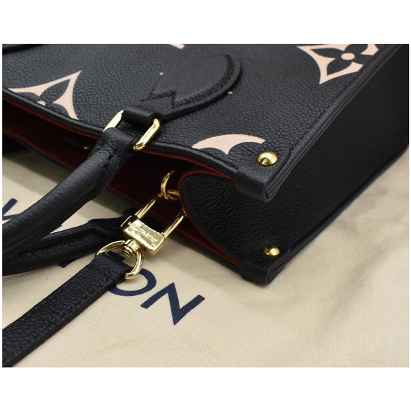 LOUIS VUITTON Onthego PM Bicolor Monogram Empreinte Shoulder Bag Black