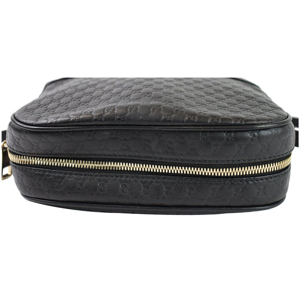 Gucci Bree Micro GG Guccissima Leather Bag zip clsoe view