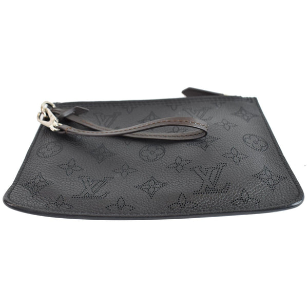 Louis Vuitton Wristlet Pochette Leather Mahina Girolata Pouch - front side