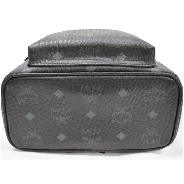 MCM Stark Classic Small Visetos Canvas Backpack Bag Black