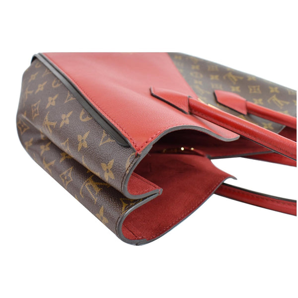 LOUIS VUITTON Kimono Monogram Calfskin Tote Bag Brown/Cerise