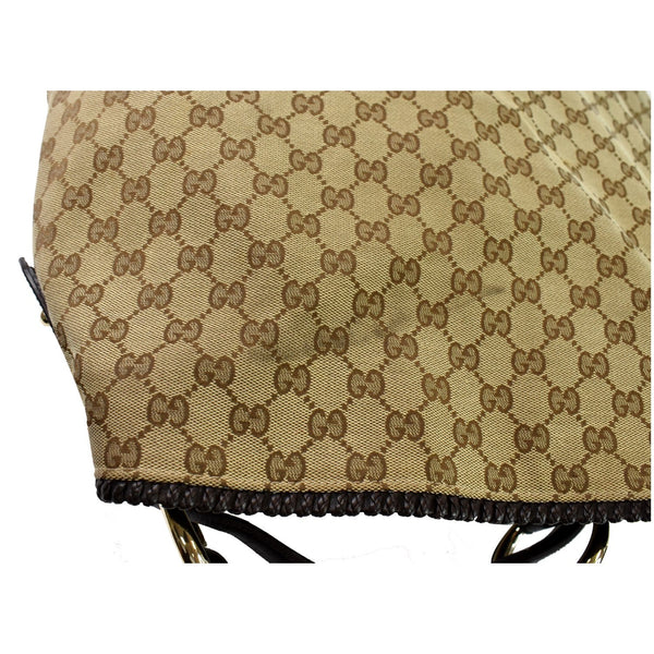 Gucci Horsebit GG Canvas Large Hobo Bag Beige Color for sale