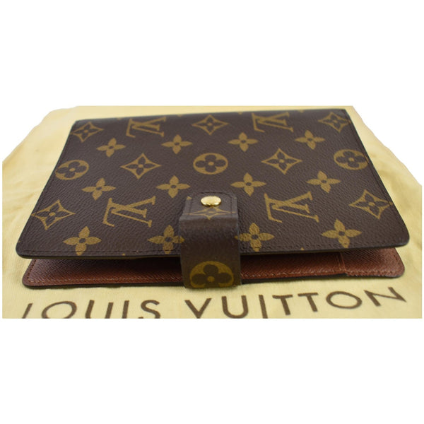 LOUIS VUITTON Agenda MM Monogram Canvas Planner Cover Brown