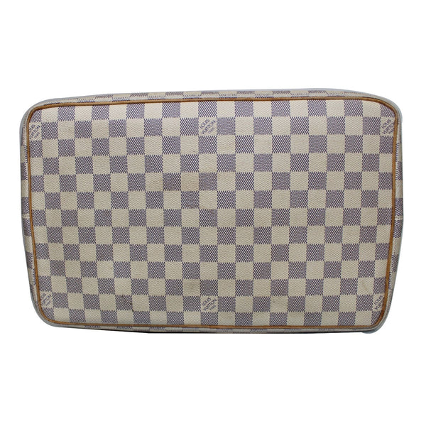 LOUIS VUITTON Saleya GM Damier Azur Shoulder Bag White