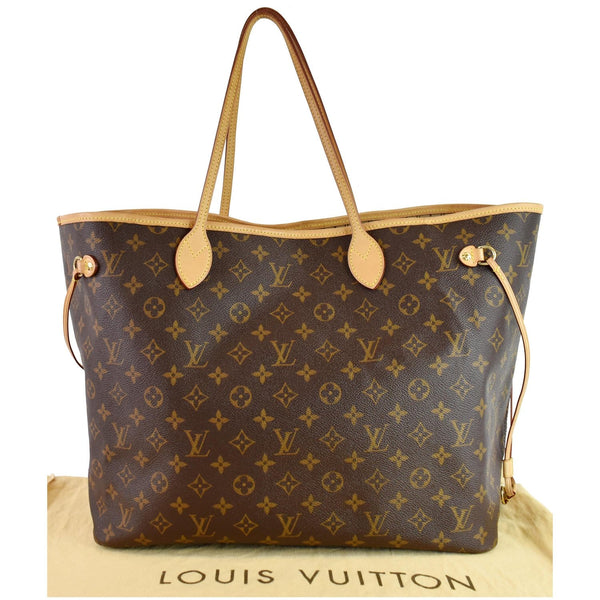 LOUIS VUITTON Neverfull GM Monogram Canvas Tote Shoulder Bag Brown