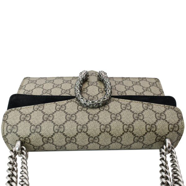 GUCCI Dionysus Small GG Supreme Shoulder Bag Beige 499623