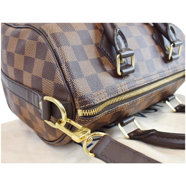 Louis Vuitton Speedy 25 Bandouliere Damier Ebene Bag - corner focused