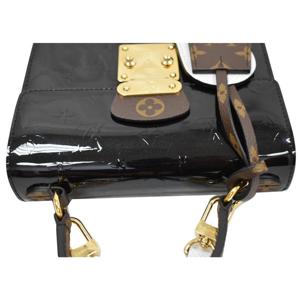 LOUIS VUITTON Spring Street Vernis Leather Crossbody Bag Black