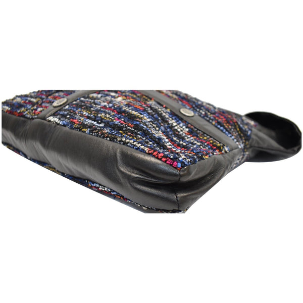 CHANEL Tweed Girl Large Lambskin Shoulder Bag Multicolor