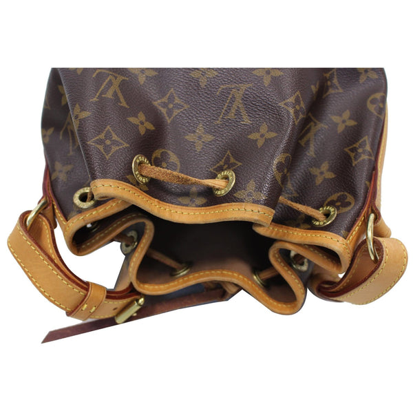 top view Lv Petit Noe NM Monogram Canvas Shoulder Bag
