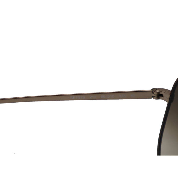 SALVATORE FERRAGAMO SF131S 211 60 Shiny Brown Sunglasses Brown Lens