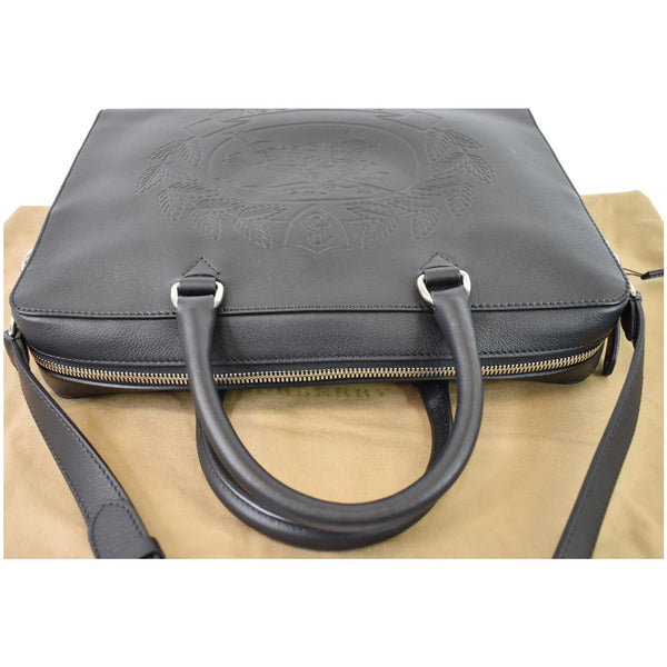 BURBERRY Ainsworth Leather Briefcase Bag Black