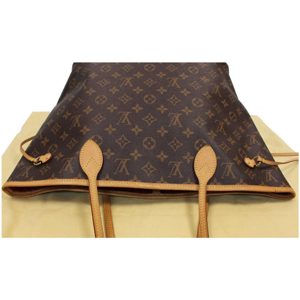 LOUIS VUITTON Neverfull MM Monogram Canvas Tote Shoulder Bag Brown