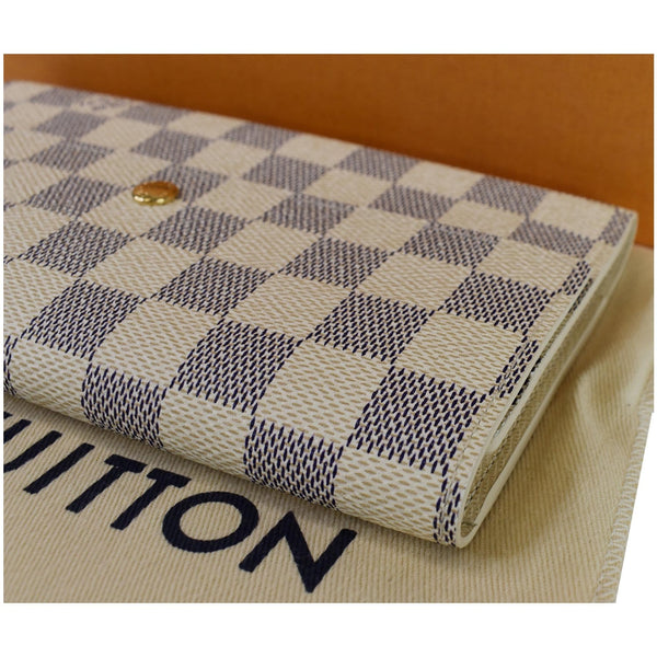 Louis Vuitton Damier Azur Sarah Wallet For Women - corner view