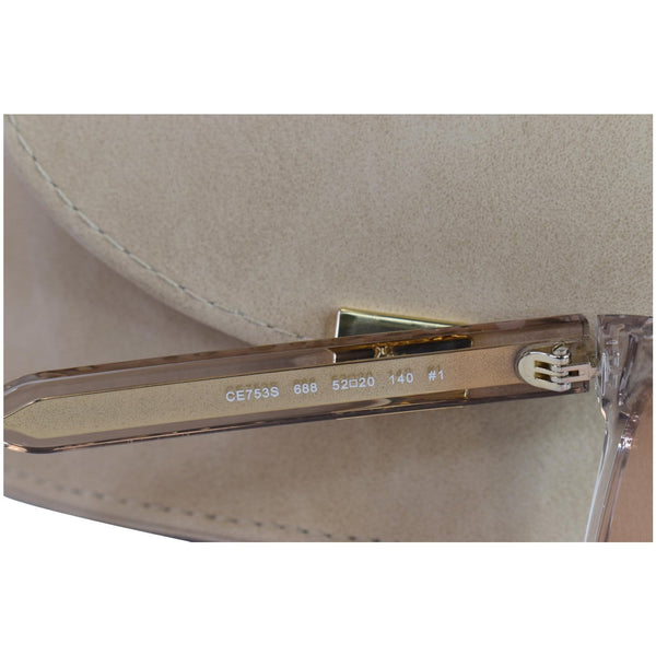 CHLOE 52 MM Round Sunglasses Champagne/Pink CE753S 688 - Final Sale