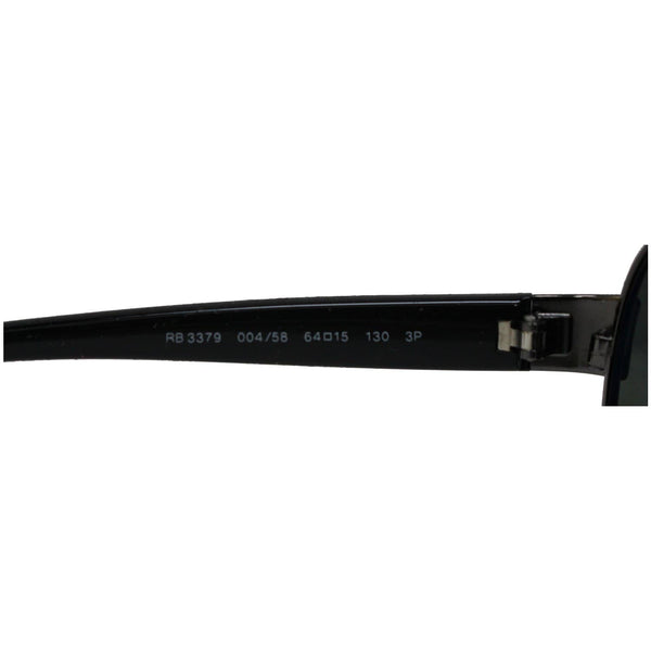 RAY-BAN RB3379 004/58 64 Sunglasses Dark Green Polarized Lens