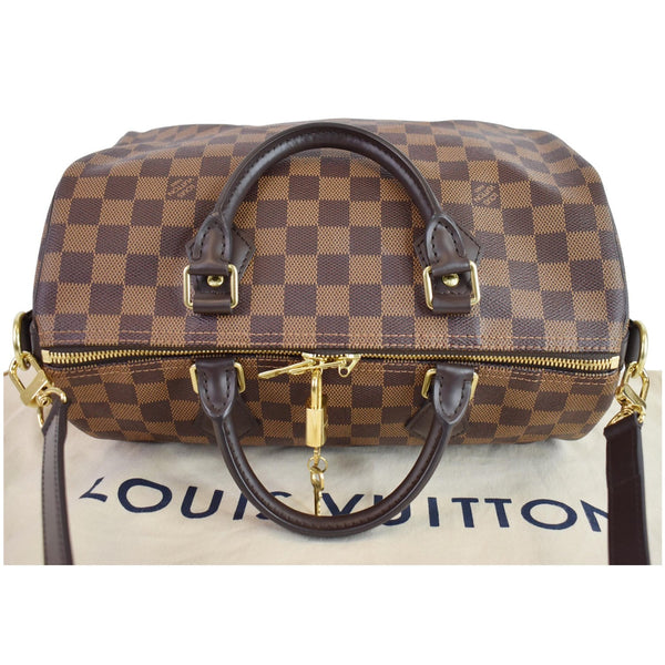 LOUIS VUITTON Speedy 30 Bandouliere Damier Ebene Shoulder Bag Brown