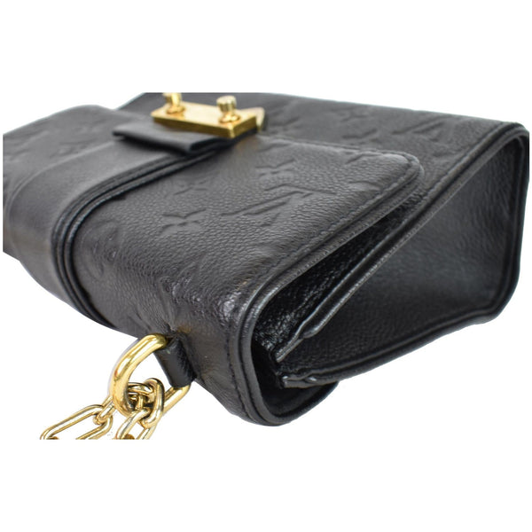 LOUIS VUITTON Saint Sulpice PM Empreinte Leather Crossbody Bag Noir