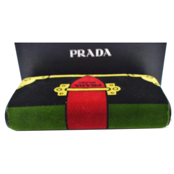 Prada Cahier Velvet Clutch Bag Multicolor - Milano Edition