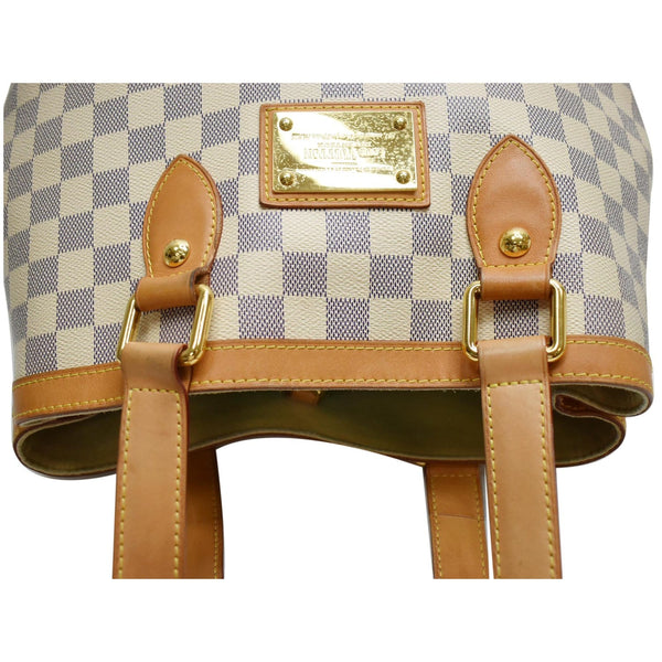 LOUIS VUITTON Hampstead PM Damier Azur Shoulder Bag White