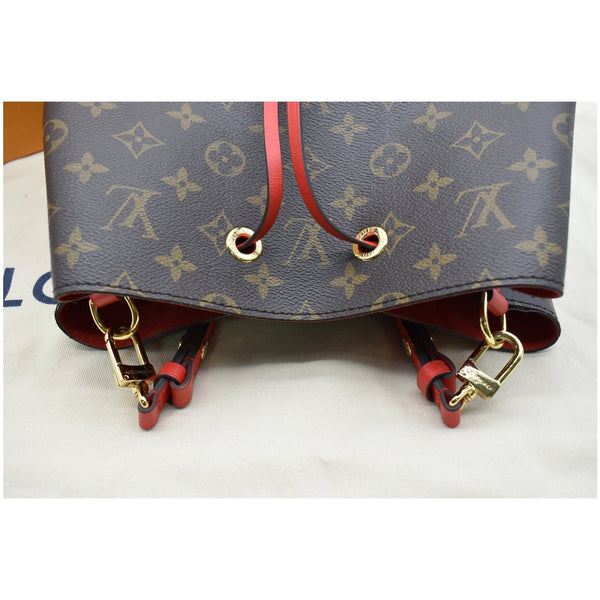 LOUIS VUITTON Neonoe Monogram Canvas Crossbody Bag Coquelicot